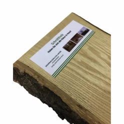 Schnittholz (BxLxH): 250 x 1200 x 22 mm, Esche mit Baumkante, foliert