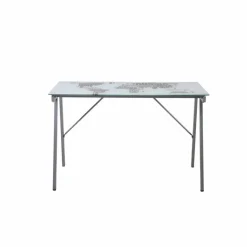 Schreibtisch, BxLxH: 113 x 58 x 73 cm, Glas/Metall