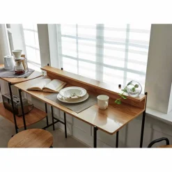 Schreibtisch, BxLxH: 120 x 46 x 85,5 cm, MDF/Metall