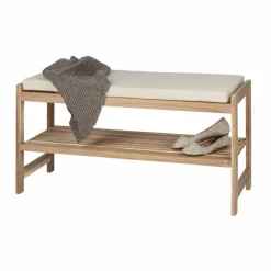 Schuhbank »Acina«, BxHxL: 90 x 45 x 34 cm, braun