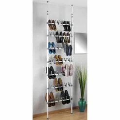 Schuhregal, Breite: 68,5 cm, pulverbeschichtetes Metall