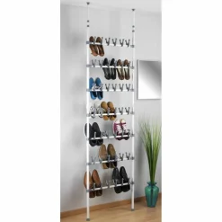 Schuhregal, Breite: 68,5 cm, pulverbeschichtetes Metall