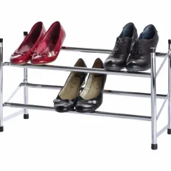 Schuhregal, Silber