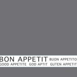 Serviette, Bon Appetit, 30 Stk., 33 x 33 cm, grau
