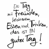 Serviette, Text, 20 Stk., 33x33 cm, weiß