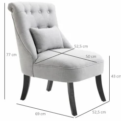 Sessel, BxH: 69 x 77 cm, Textil