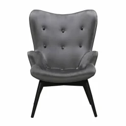 Sessel, Höhe: 92 cm, grau/schwarz