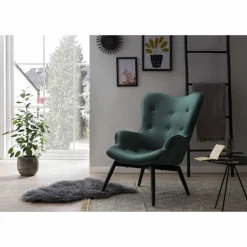 Sessel, Höhe: 92 cm, grün/schwarz