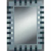 Siebdruckspiegel »Enzo«, rechteckig, BxH: 50 x 70 cm, anthrazit|silberfarben