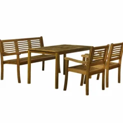Sitzgruppe, Akazie, geeignet für den Garten