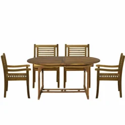 Sitzgruppe, Akazie, geeignet für den Garten