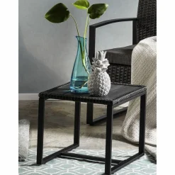 Sitzgruppe »GARTEN«, Polyrattan/Metall/Polywood, anthrazit/grau