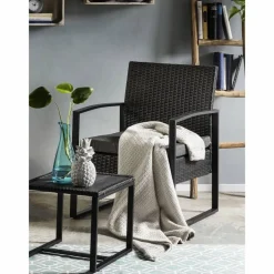 Sitzgruppe »GARTEN«, Polyrattan/Metall/Polywood, anthrazit/grau