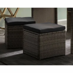 Sitzgruppe, polyrattan|rattan, natur|grau
