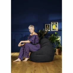 Sitzsack »Beanbag ALFA XXL«, schwarz, BxH: 80 x 130 cm