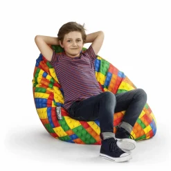 Sitzsack »BeanBag BRICKS L«, bunt, BxH: 70 x 90 cm