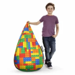 Sitzsack »BeanBag BRICKS L«, bunt, BxH: 70 x 90 cm