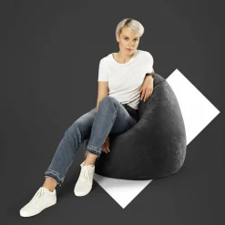 Sitzsack »BeanBag EASY XL«, anthrazit, BxH: 70 x 110 cm
