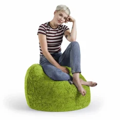 Sitzsack »BeanBag FLUFFY XL«, grün, BxH: 70 x 110 cm