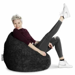 Sitzsack »BeanBag FLUFFY XL«, schwarz, BxH: 70 x 110 cm