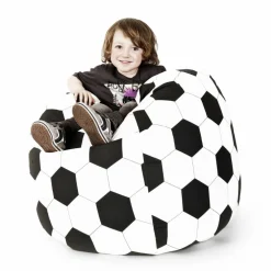 Sitzsack »BeanBag FUSSBALL XL«, schwarz, BxH: 70 x 110 cm