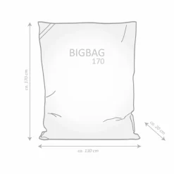 Sitzsack »BigBag BRAVA«, dunkelblau, BxHxT: 130 x 170 x 20 cm