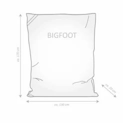 Sitzsack »BigFoot SCUBA«, braun, BxHxT: 130 x 180 x 20 cm