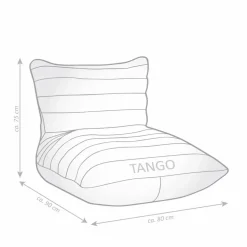 Sitzsack »CANVAS Tango«, grau, BxHxT: 82 x 90 x 75 cm