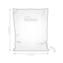 Sitzsack »Little BigBag SOCCER«, grün, BxHxT: 95 x 20 x 125 cm