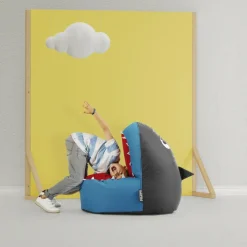 Sitzsack »Shark BRAVA«, anthrazit, BxHxT: 60 x 90 x 80 cm