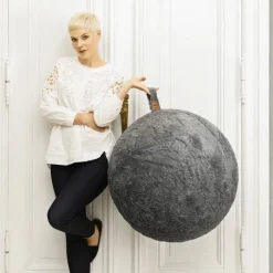 Sitzsack »Sitting Ball FLUFFY STARS«, grau, Ø 65 cm