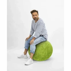 Sitzsack »Sitting Ball FLUFFY STARS«, grün, Ø 65 cm