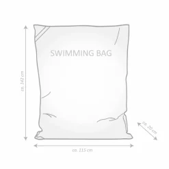 Sitzsack »SWIMMING BAG Junior«, anthrazit, BxHxT: 115 x 142 x 20 cm