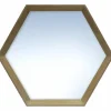 Spiegel »Hexagon«, eichefarben, MDF, Breite: 34 cm