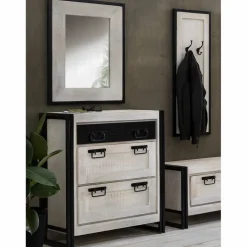Spiegel »WHITE PANAMA«, BxH: 70 x 80 cm, rechteckig