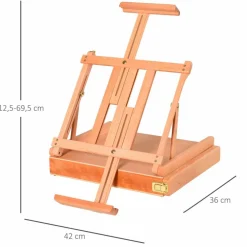 Staffelei, Material: Holzwerkstoff