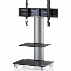 Standfuß »Tosal«, BxH: 60 x 100 cm, Aluminium/Einscheiben-Sicherheitsglas