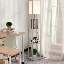 Standleuchte, Höhe: 160 cm, Gestell aus MDF