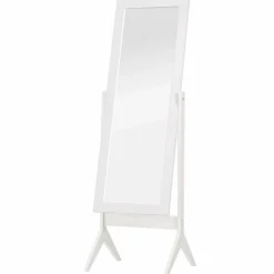 Standspiegel, eckig, silberfarben