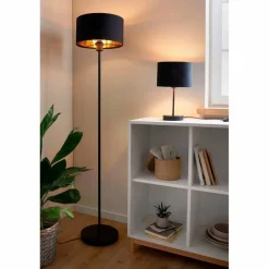 Stehleuchte »Liperi«, E27, schwarz-goldfarben, H: 141,5 cm