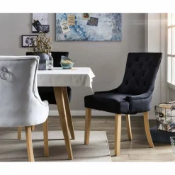 Stuhl, BxH: 56 x 91 cm, Holz/Textil