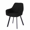 Stuhl, Höhe: 84 cm, anthrazit/schwarz, 2 stk