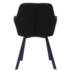 Stuhl, Höhe: 84 cm, anthrazit/schwarz, 2 stk
