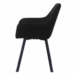 Stuhl, Höhe: 84 cm, anthrazit/schwarz, 2 stk
