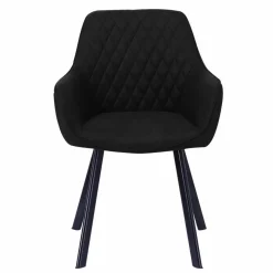 Stuhl, Höhe: 84 cm, anthrazit/schwarz, 2 stk