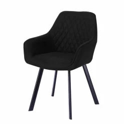 Stuhl, Höhe: 84 cm, anthrazit/schwarz, 2 stk