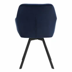 Stuhl, Höhe: 85 cm, blau/schwarz