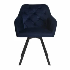 Stuhl, Höhe: 85 cm, blau/schwarz