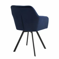 Stuhl, Höhe: 85 cm, blau/schwarz