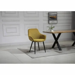 Stuhl, Höhe: 86 cm, gelb/schwarz, 2 stk